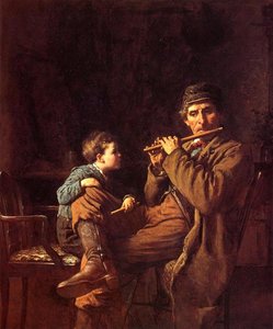 An Earnest Pupil (aka The Fifers) — Jonathan Eastman Johnson