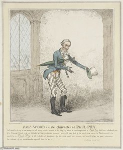 Ald Wood In The Character Of Paul — Isaac Robert Cruikshank