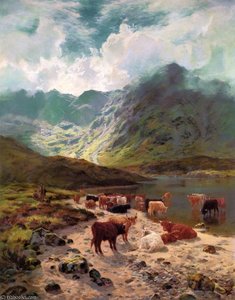 A Rest, By A Ross-shire Loch — Louis Bosworth Hurt