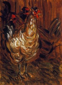 Cock And Hens — József Rippl-rónai