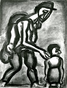 Takes Refuge In Your Heart, Not In Your Woe — Georges Rouault, Fauvism