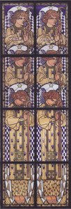 Church Am Steinhof, Drawing Of The Angel In The Left Side Window — Koloman Moser