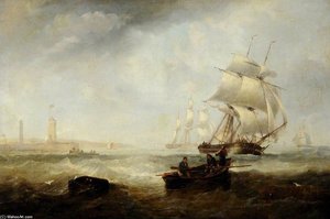 Seascape - — John Wilson Carmichael