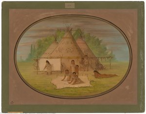 Cheyenne Village — George Catlin