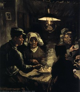 The Potato Eaters (detail) — Joos Vincent De Vos