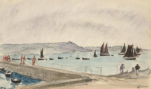 Two Boats At Saint Tropez (also Known As Deux Bateaux A Saint Tropez) — Henri Lebasque