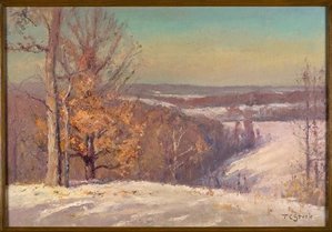 In Winter, The North Slope (winter Hills) — Theodore Clement Steele, Impressionism