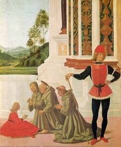The Miracles Of San Bernardino The Healing Of A Young Girl (detail) — Pietro Perugino (pietro Vannucci)
