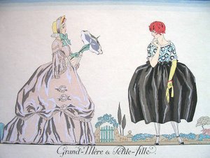 Grand-mere ^ Petite-fille — Georges Barbier