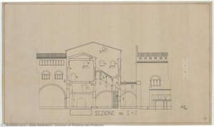 Section of Palazzo del Podestà