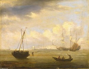 A View Off The Coast Of France — Thomas Luny