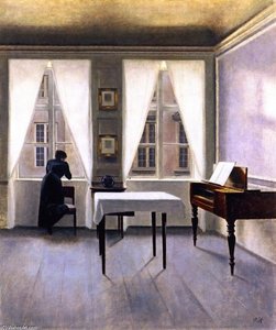 Interior, Strandgade 30 — Vilhelm (hammershøi)hammershoi