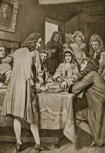 Paterson Explaining The Darien Scheme In Edinburgh — William Henry Margetson