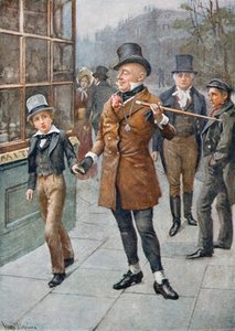 Mr Micawber Conducts David Home — Harold Copping