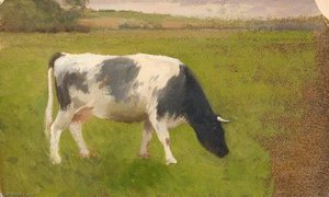 Study Of A Cow — Edward Archibald Brown, Pre-raphaelite Brotherhood