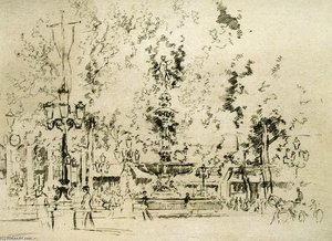 Place De L'opéra — Joseph Pennell