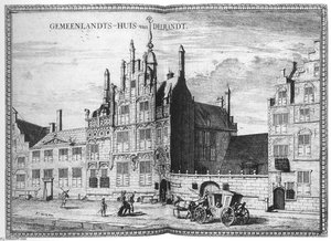 Gemeenlandshuis on the Oude Delft in Delft