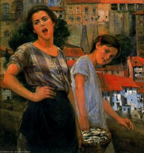 Mujer Cantando — Ignacio Díaz Olano, Realism