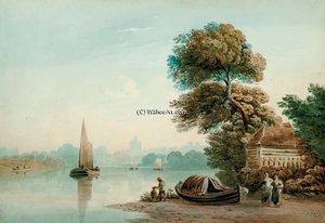 On The Thames At Twickenham — John Varley I (the Older)