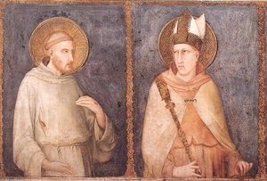 Hl. Franz Und Hl. Ludwig Von Toulouse — Simone Martini