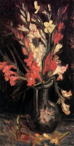 Vase Mit Red Gladioli — Vincent Willem Van Gogh, Post-impressionism