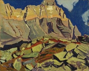 Lichen Covered Shale Slabs — James Edward Hervey Macdonald (j.e.h. Macdonald), Group Of Seven