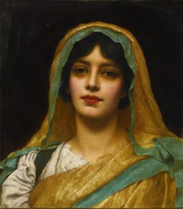 Head Of A Girl, Atalanta — R.b.a John William Godward