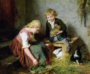 Feeding The Rabbits