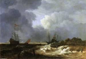 The Breakwater — Jacob Van Ruisdael, Dutch Golden Age Landscape
