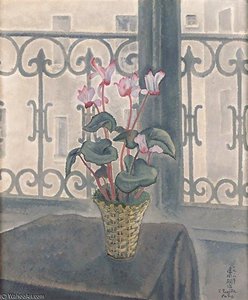 Les Cyclamens — Léonard Tsuguharu Foujita