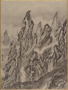 Rocky Landscape — Kawanabe Kyōsai
