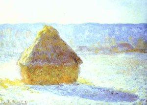 Haystack, Snow Effects, Morning — Claude Monet