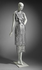 Metallic Leather Fringe Dress — Giles David Deacon, Contemporary Realism