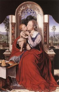 La Virgen en el trono