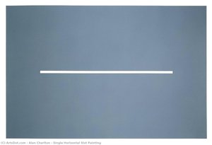 Single Horizontal Slot Painting — Alan Charlton
