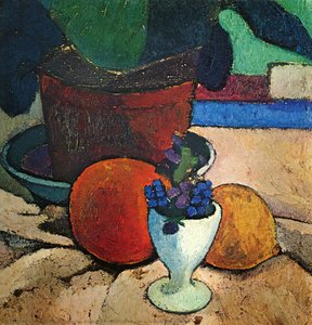 Still Life With Plant, Lemon And Orange — Paula Modersohn-becker