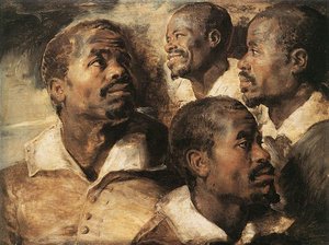 Studien Des Kopfes Eines Neger — Peter Paul Rubens