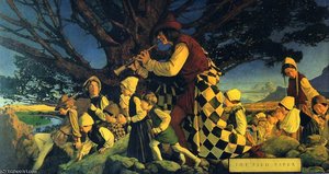 The Pied Piper — Maxfield Parrish