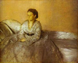 Retrato De Estelle Musson, Madame René De Gas — Hilaire-germain-edgar Degas, Impressionist Style