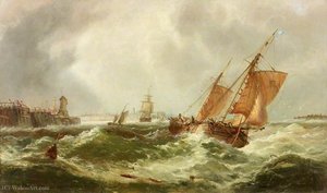 Boats Leaving Harbour — James Webb