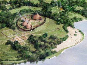 Artist's Impression Of The Tower Of London Site, C.ad40 — Ivan Lapper