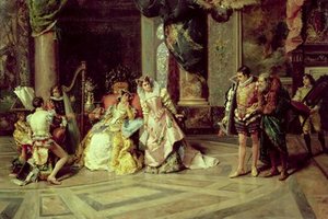 Galileo At The Court Of Isabella - — Cesare Auguste Detti
