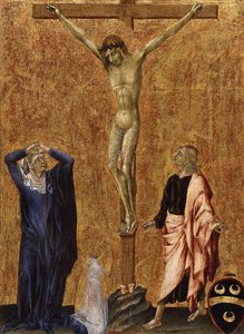 Christ On The Cross Between Mary And John With A Kneeling Dominican — Джованни Ди Паоло