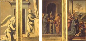 The Annunciation (front), Circumcision And Nativity (back) — Fra Bartolommeo, High Renaissance