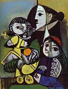Francoise, Claude Et Paloma — Pablo Picasso, Cubism