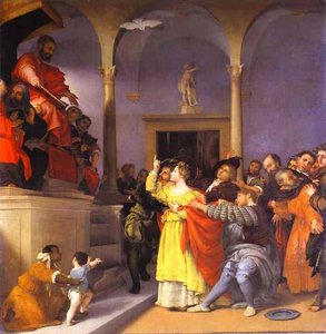 St. Lucia Before The Judge — Lorenzo Lotto