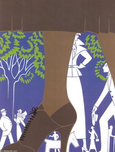 Brown Boot — Erté