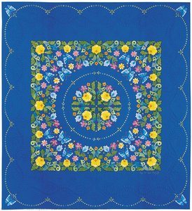Blue Earth Filled With Water And Flowers — Keiko Miyauchi, Contemporary Art