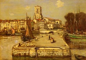 A Sunlit Port — Jean-françois Raffaelli