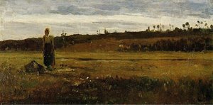 Landscape At Le Varenne Saint Hilaire — Camille Pissarro